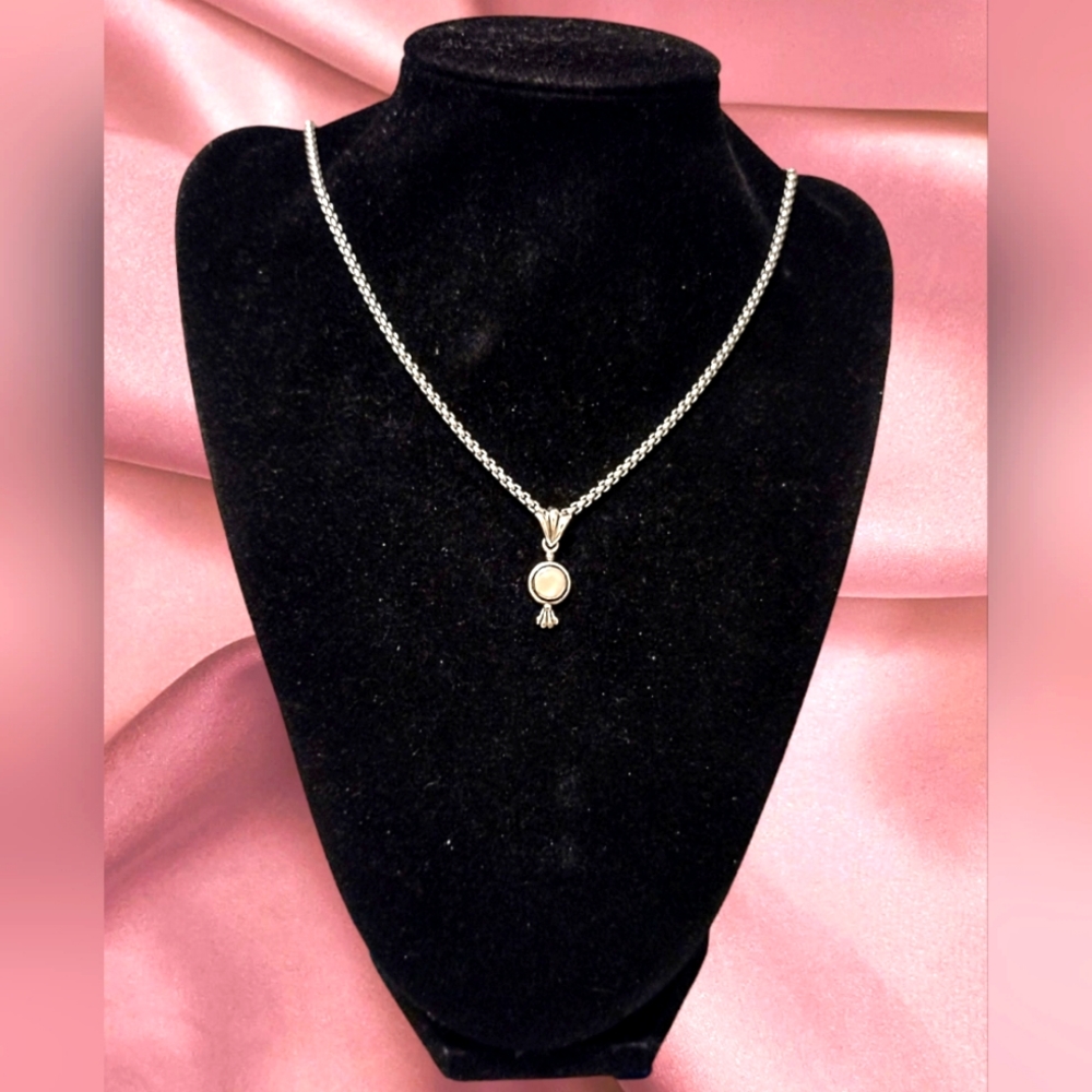 925 Sterling Silver Victorian Style Pendant